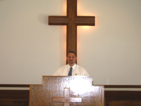 Pastor Nick in the Pulpit